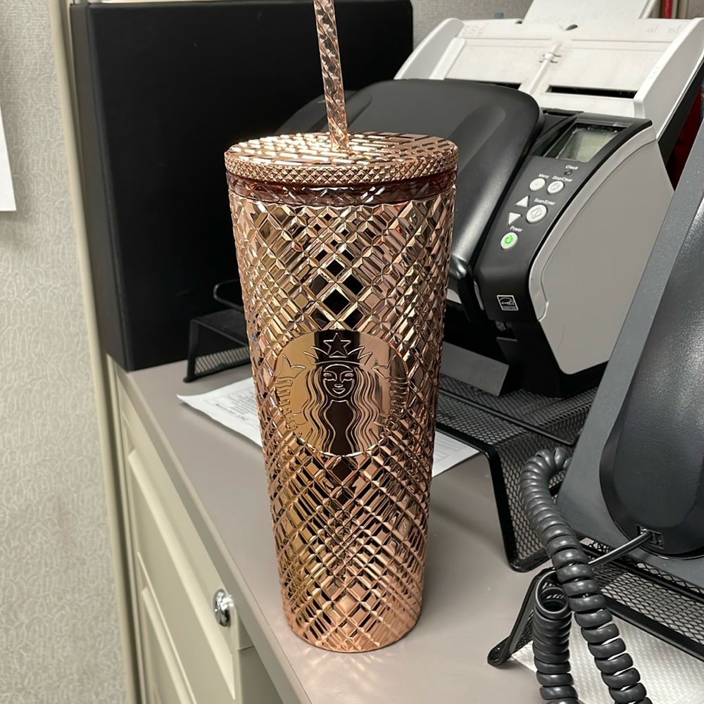 Starbucks ,Rose Gold Tumbler